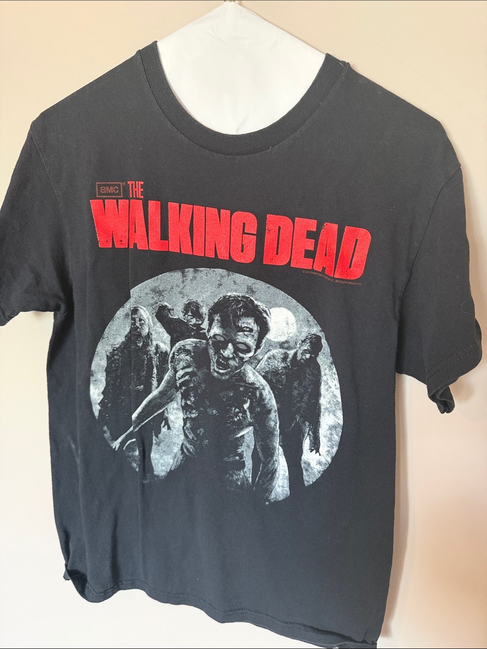 The Walking Dead Black Graphic Tee - Red Logo
